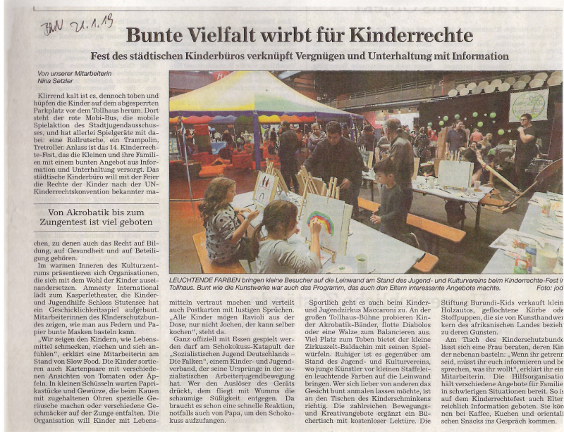 BNN Artikel Kinderrechtefest