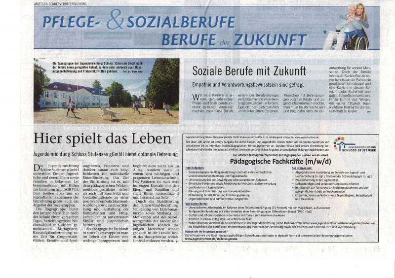 Sonderausgabe Tagesgruppen