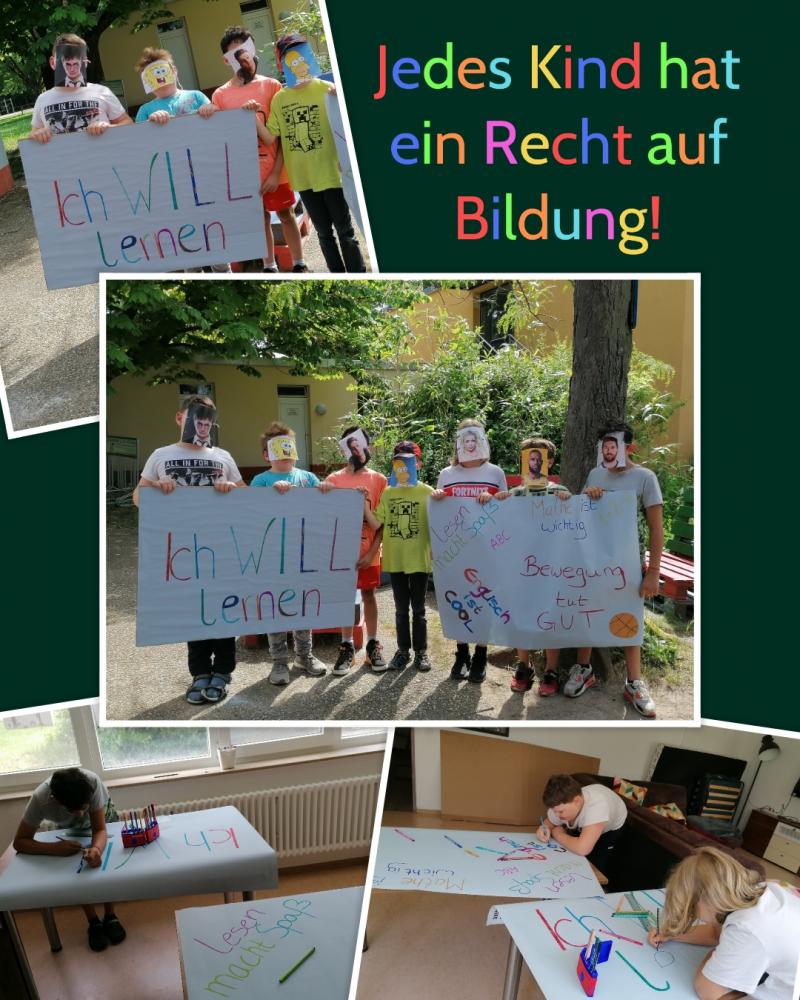 Kinderrechtekalender Jugendeinrichtung Schloss Stutensee, Mai, Bildung