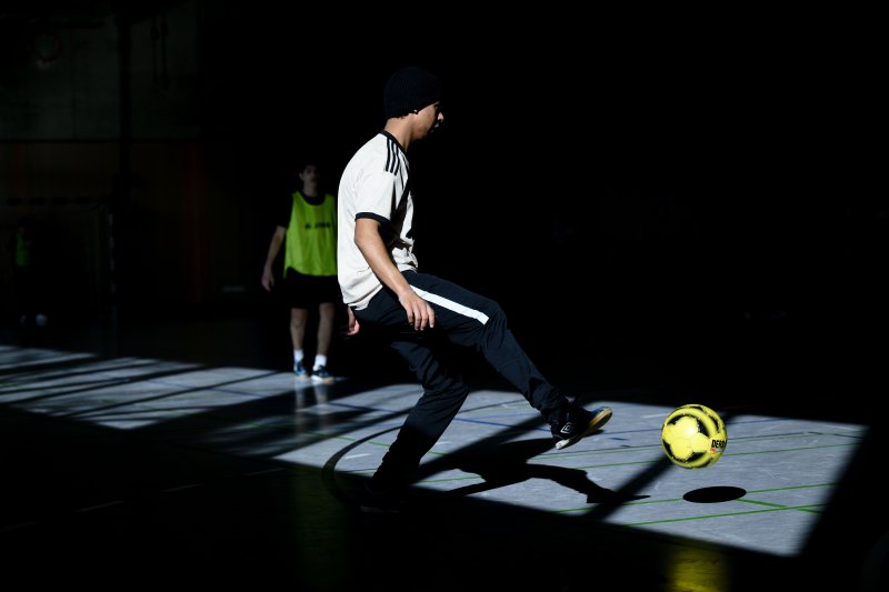 Das kleine Fußballturnier zu Beginn des Tages mit vier Mannschaften diente als „Türöffner“