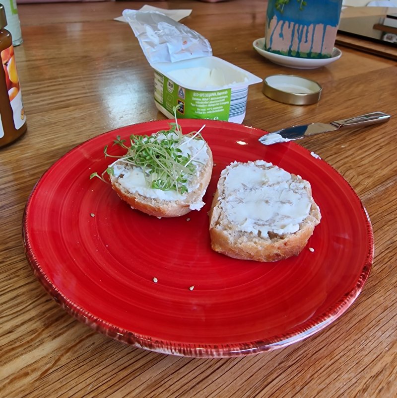 Quark und frische Kresse - gesund und lecker.